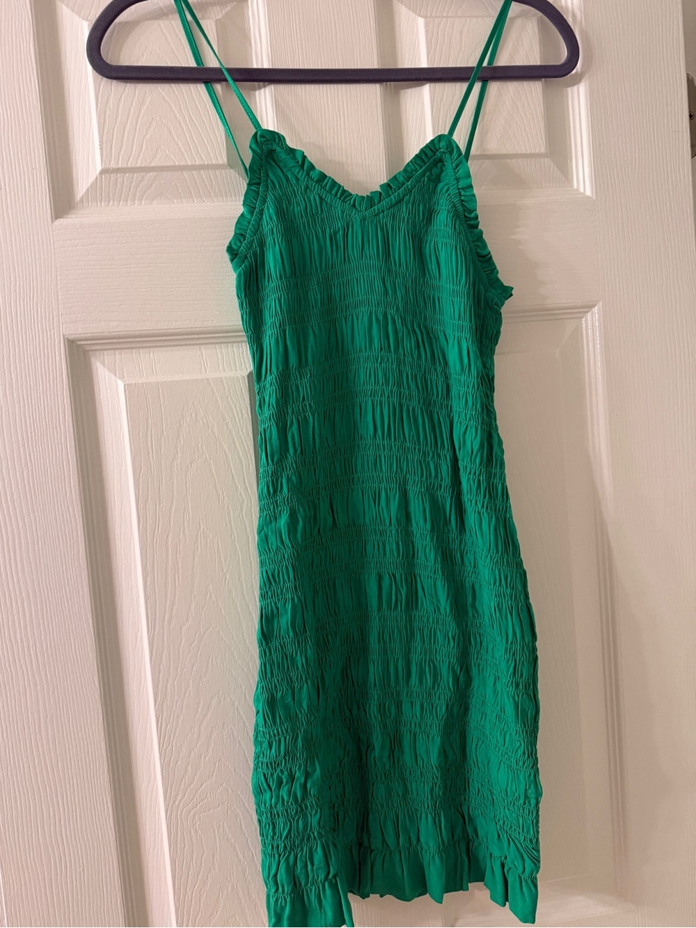 H&M Green Spaghetti Strap Mini Dress